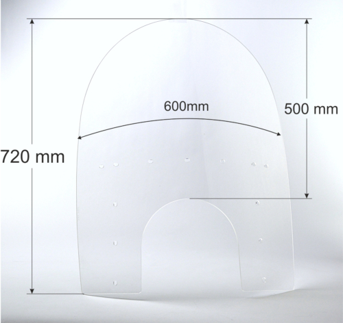 Touring motorcycle windshield_SUZUKI_VL 1500_wymiar02a