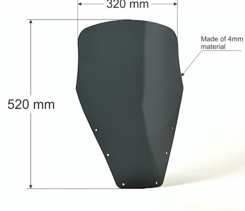 Szyba_turystyczna_TDM850_windshield newway_wymiara